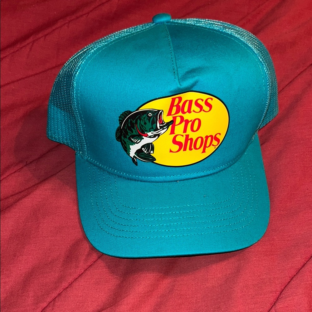 Bass Pro Shops Blue SnapBack Fish Cap. - Picture 1 of 4